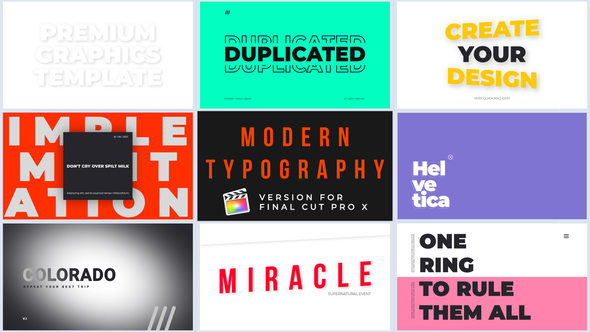 Photo of Modern Typography | Final Cut Pro – Videohive 60272537