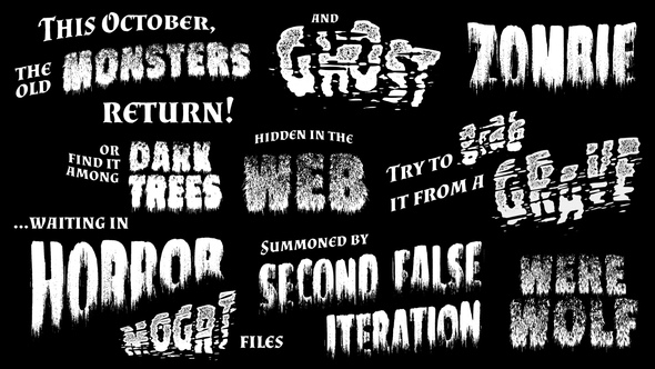 Photo of Monsters – Retro Horror Titles | Premiere Pro – Videohive 60272485