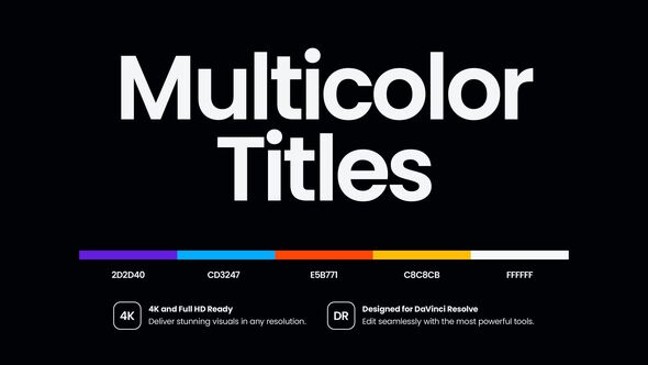 Photo of Multicolor Titles – Videohive 59997513
