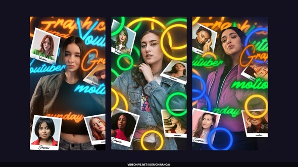 Photo of Neon Photo Memories Stories – Videohive 60362834