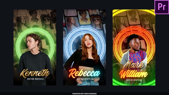 Photo of Neon Photo Poster Stories For Premiere Pro – Videohive 60017590