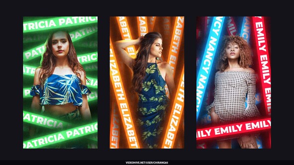 Photo of Neon Type Seamless Stories – Videohive 59930944