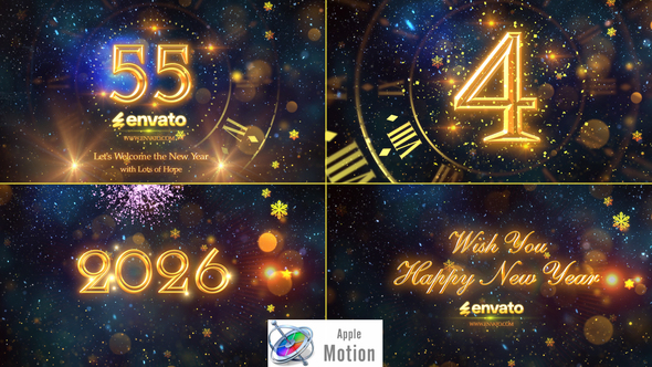 Photo of New Year Countdown 2026 – Apple Motion – Videohive 21082188