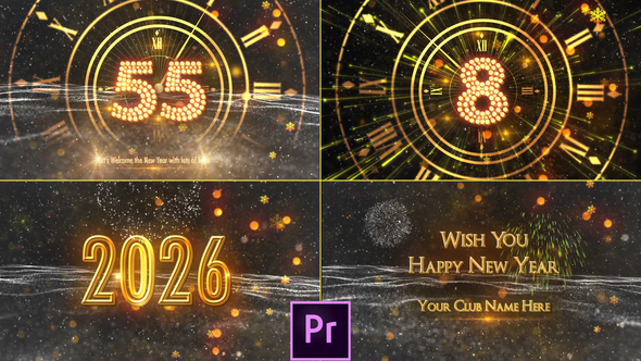 Photo of New Year Countdown 2026 – Premiere Pro – Videohive 25213123