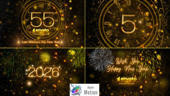 Photo of New Year Countdown 2026 – Apple Motion – Videohive 29620696