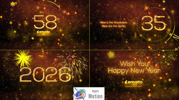 Photo of New Year Countdown 2026 – Apple Motion – Videohive 29677907