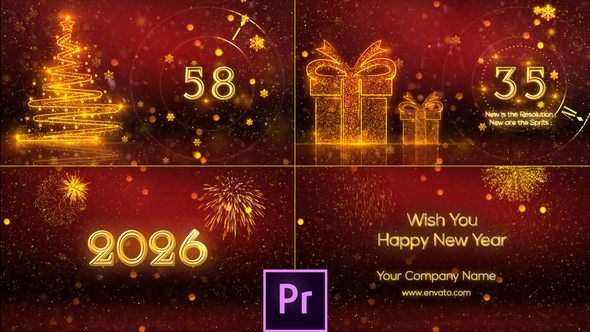 Photo of New Year Countdown 2026 – Premiere Pro – Videohive 35116464