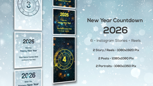 Photo of New Year Countdown 2026 – Instagram Stories – Videohive 49704213