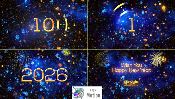 Photo of New Year Countdown 2026 – Apple Motion – Videohive 55888818