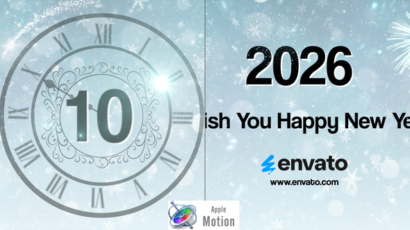 Photo of New Year Countdown 2026 – Apple Motion – Videohive 55900284