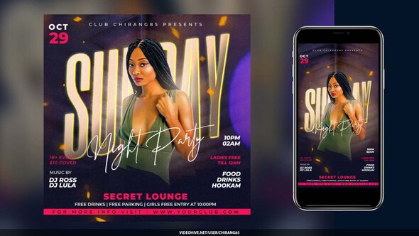 Photo of Night Club Flyer v26 – Videohive 60284818