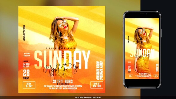 Photo of Night Club Flyer v28 – Videohive 60362974