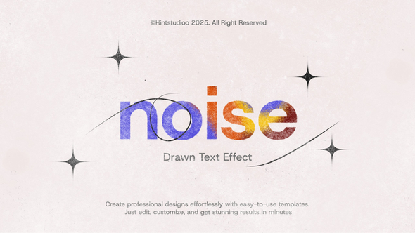 Photo of Noise Drawn Text Effect – Videohive 60096732