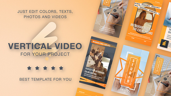 Photo of Orange Vertical Promo – Videohive 59910155