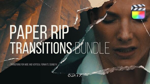 Photo of Paper Rip Transitions for Final Cut Pro – Videohive 60283701