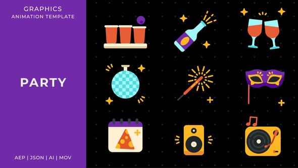 Photo of Party graphic animation template | After Effects – Videohive 60153210