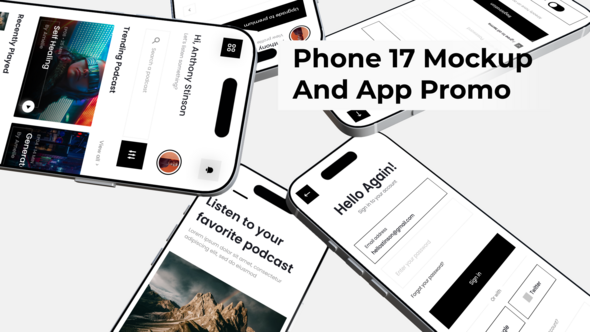 Photo of Phone 17 Mockup And App Promo – Videohive 60294662