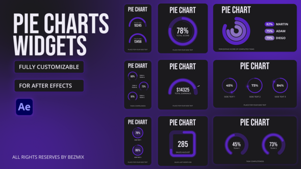 Photo of Pie Charts Widgets – Videohive 60045125