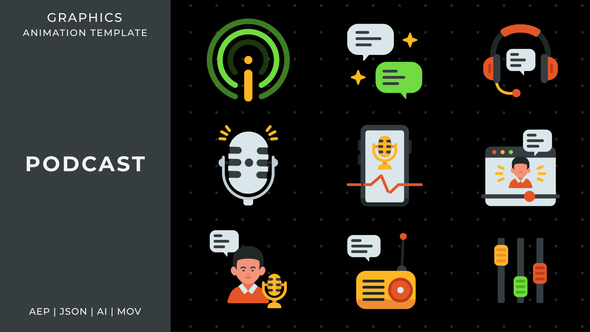 Photo of Podcast graphic animation template | After Effects – Videohive 60394478