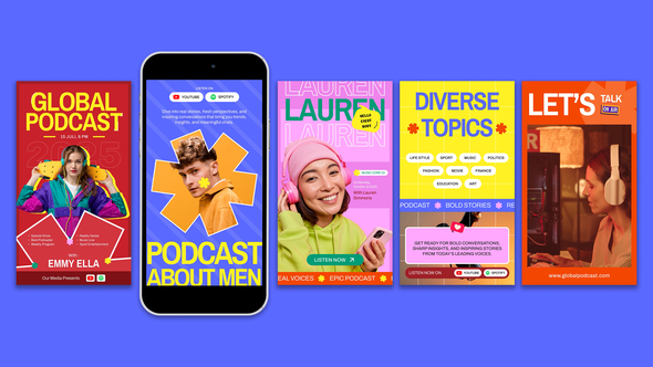 Photo of Podcast Instagram Reels – Videohive 60198429