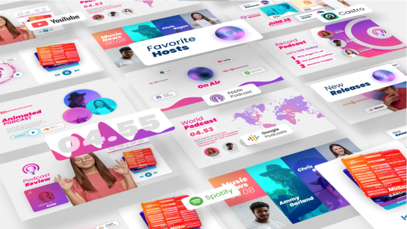 Photo of Podcast & Music Visualizer Pack – Audio Spectrum, Waveform, Streaming Badges, Vertical Format – Videohive 32691465