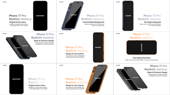 Photo of Realistic Phone 17 Pro Mockup App – Videohive 59963856