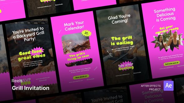 Photo of Reels – Grill Invitation After Effects Project Files – Videohive 60151503