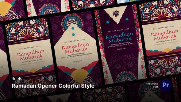 Photo of Reels – Ramadan Opener Colorful Style Premiere Pro Templates – Videohive 60189452