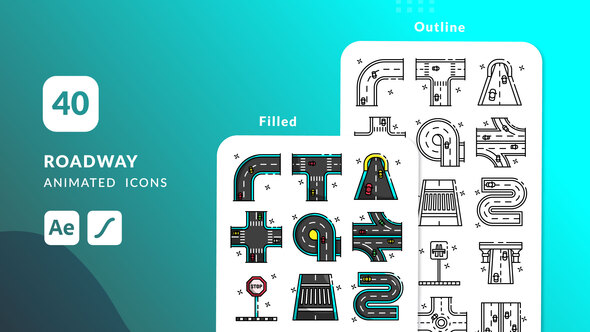 Photo of Roadway Animated Icons | After Effects – Videohive 60064748