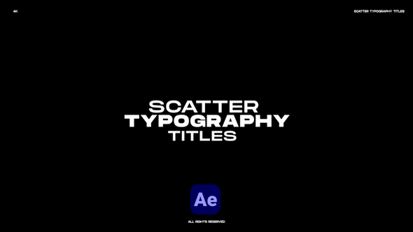 Photo of Scatter Typography Titles – Videohive 60384863