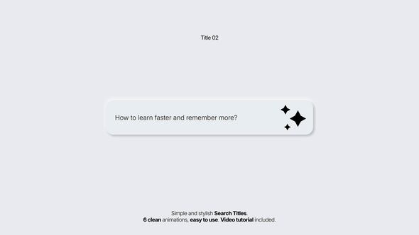 Photo of Search Titles | After Effects – Videohive 60531029