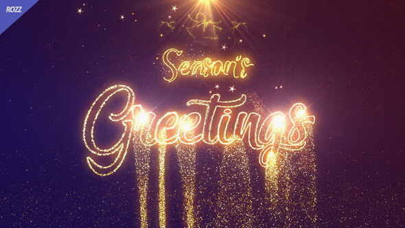 Photo of Seasons Greetings Line Gold – Videohive 60156621