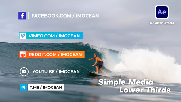 Photo of Simple Media Lower Thirds – Videohive 60172752