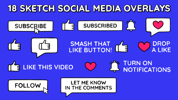 Photo of Sketch Social Media Overlays – Videohive 60034877