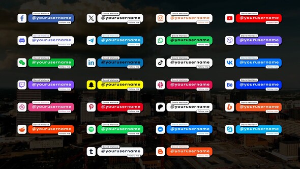 Photo of Social Lower Thirds – Videohive 60295175