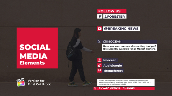 Photo of Social Media Elements | FCPX – Videohive 60483423
