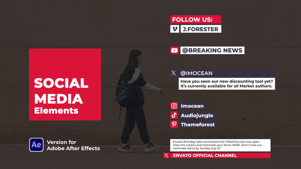 Photo of Social Media Elements – Videohive 60422020