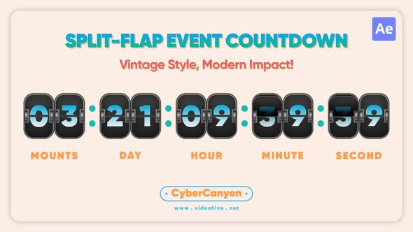 Photo of Split Flap Event Countdown – Videohive 60482710