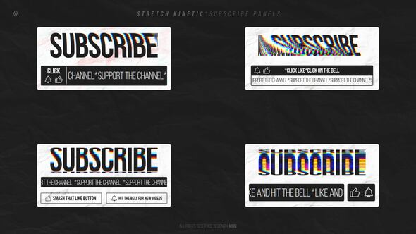 Photo of Stretch Kinetic Subscribe Panels – Videohive 60528478