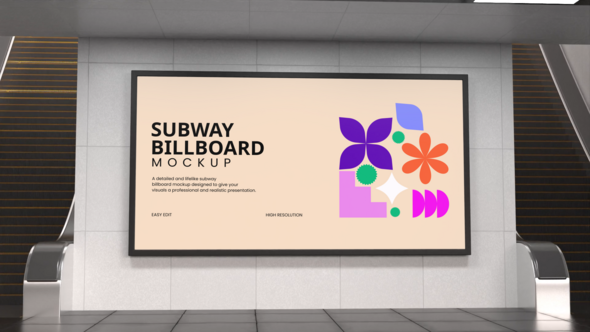 Photo of Subway Billboard Mockup – Videohive 60494248