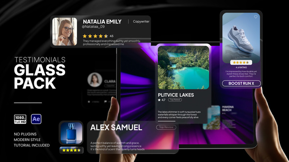 Photo of Testimonials Glass – Videohive 60316286