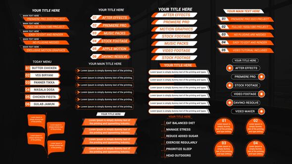 Photo of Text Lists Titles – Videohive 60164359