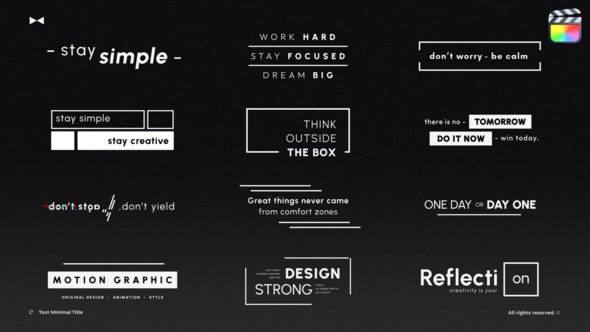Photo of Text Minimal Titles  FCPX – Videohive 60123328