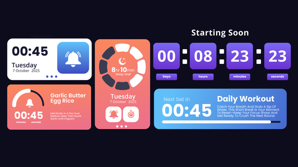 Photo of Timer Widget – Videohive 60342878