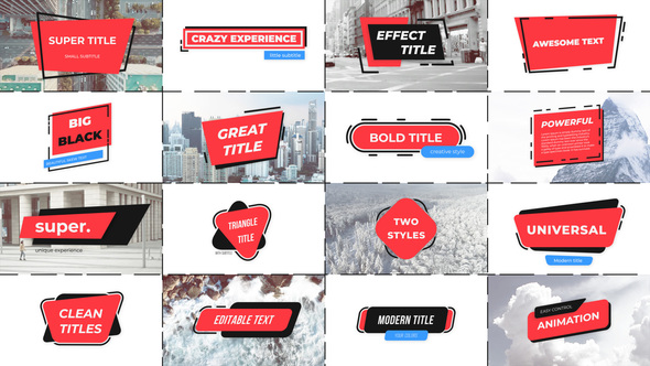 Photo of TItles pack – Videohive 57901833