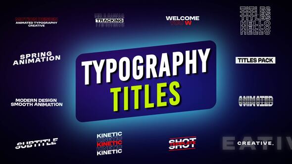Photo of Typography Titles |  After Effects – Videohive 58655556