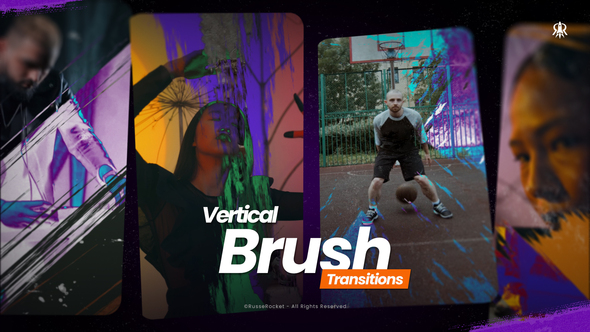 Photo of Vertical Brush Transitions – Videohive 60377317