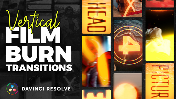 Photo of Vertical Film Burning Transitions – Videohive 60349071