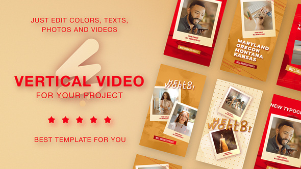Photo of Vertical Instagram Memories Photo Frame – Videohive 57995920