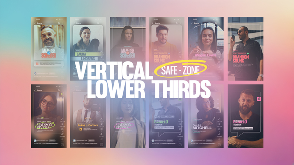 Photo of Vertical Lower Thirds – MOGRT for Premiere Pro – Videohive 60409058